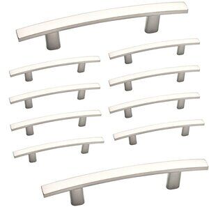 Handle Pulls Satin Nickel 10 Pack Drawer Cabinet Handles